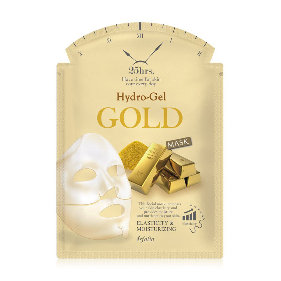 Гідрогелева маска для обличчя Esfolio Hydrogel Gold Mask з золотом, 28 г